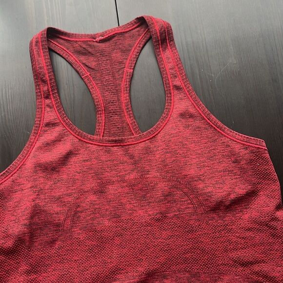 LULULEMON Red Swiftly Racerback Performance Tank W10 - Picture 2 of 3